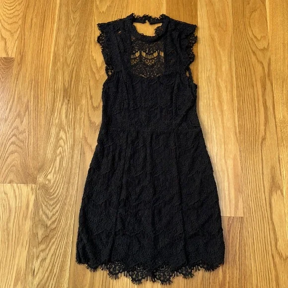NWT Free People Black Lace Dress Size Small - Picture 11 of 15